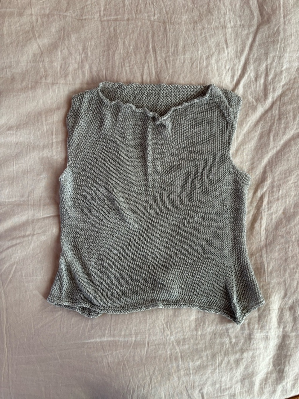 Hand Knit Linen Sweater